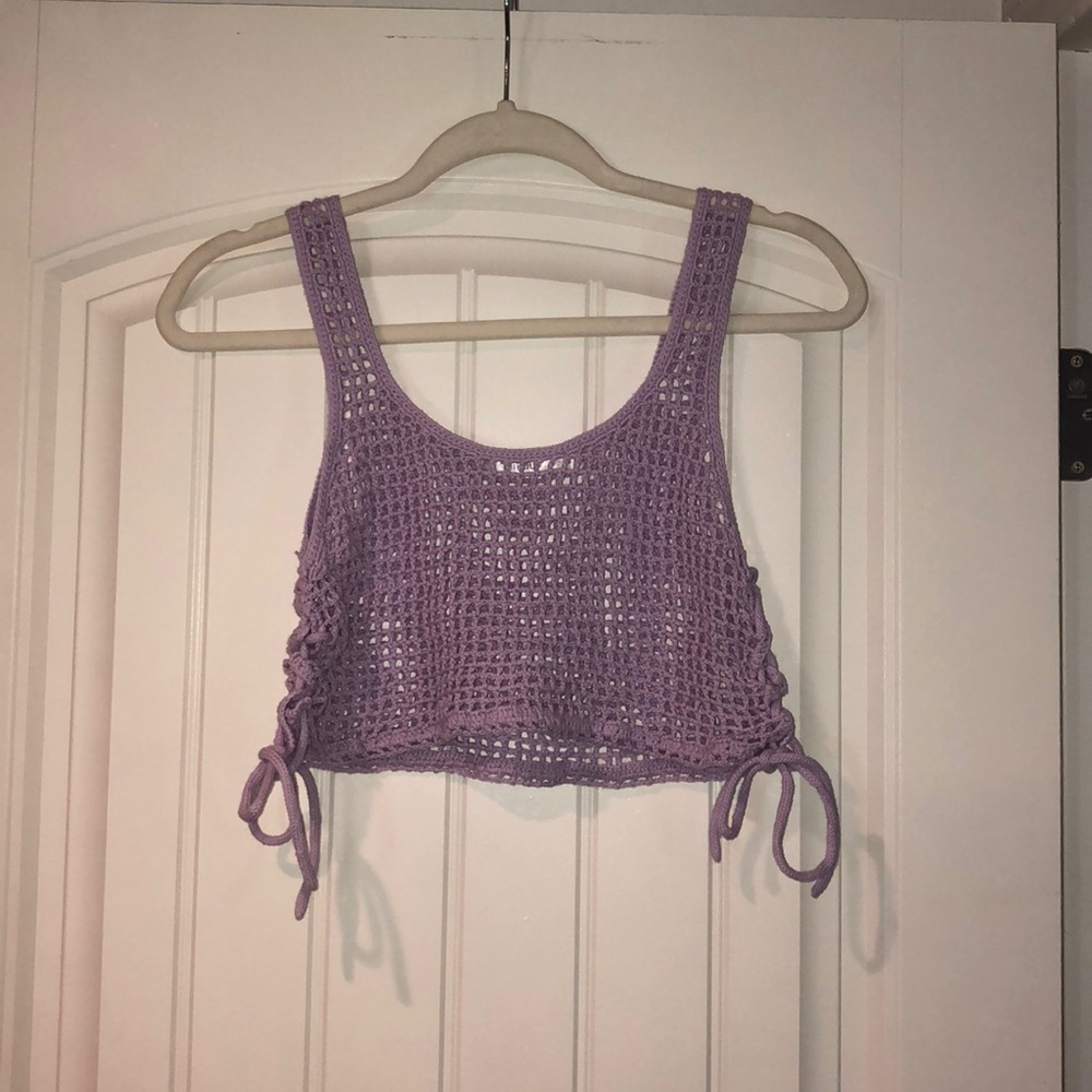 ☂️Lavender Crochet Crop☂️